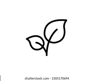 Plants line icon. Vector symbol in trendy flat style on white background. Garden sing for design.