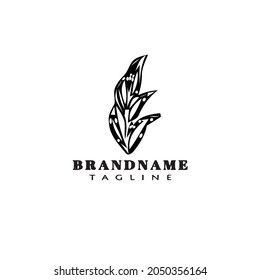 plants logo cartoon icon design template black modern isolated vector flat