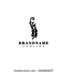 plants logo cute icon design template black modern isolated vector illustration
