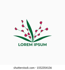 Plants logo design.  Green tree logo design