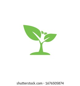 Inspiración en el diseño del logotipo de plantas, ilustración vectorial.