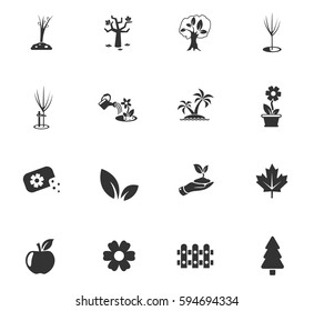plants measuring tools web icons for user interface design