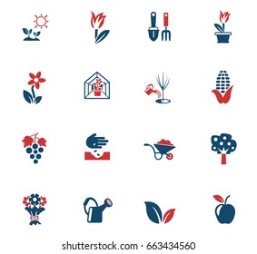 plants measuring tools web icons for user interface design