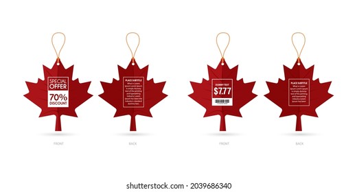 Plants and organic products, eco Price Tags. Vector tags, ecology, labels, leaf, leaves