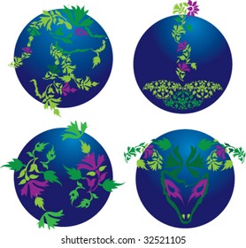 plants original Zodiac vector