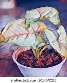 plants painting very beautiful and cool