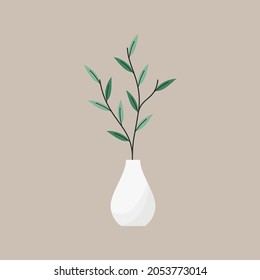 Plants in pot vector. Plants in pot icon. Plants cartoon.