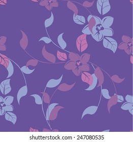 Plants Seamless Pattern Background - Illustration