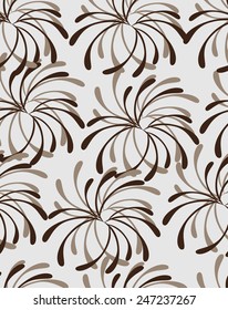 Plants Seamless Pattern Background - Illustration