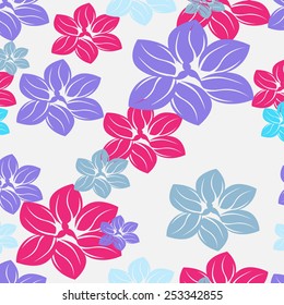 Plants Seamless Pattern Background - Illustration