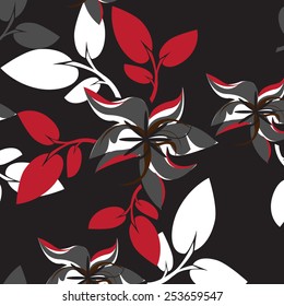 Plants Seamless Pattern Background - Illustration
