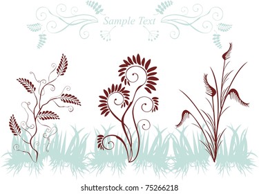 Plants silhouettes