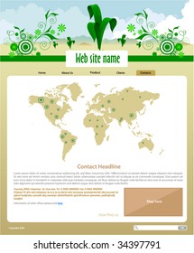 Plants Site Template - Contacts page #5