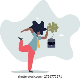 Plantas que dão sorte. O conceito de sorte e sucesso.