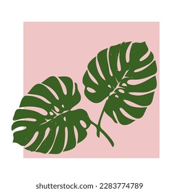 Plants of tropical vector, plant pattern, plant background design. 