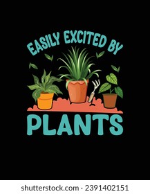 diseño de camisetas de plantas, impresión, retro, tees, banner, tipografía, rosa