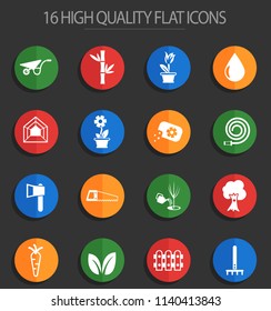 plants vector icons for web and user interface design