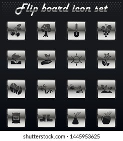 plants vector icons for web and user interface design