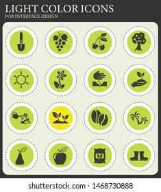 plants vector icons for web and user interface design