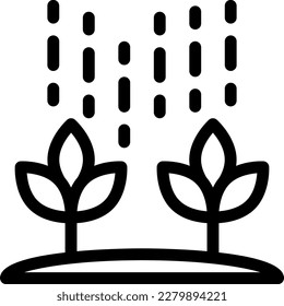 Pflanzen Vektorgrafik auf transparentem Hintergrund. Hochwertige Symbole. Dünne Vektorsymbole für Konzept und Grafikdesign. 
