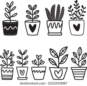 	
Ilustração vetorial de plantas sobre fundo branco