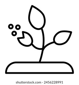 Plants Vektorgrafik Line Icon Design