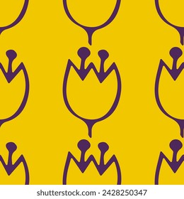 Plants Vintage  Cloth. Animal Flowers Background. Leaves
