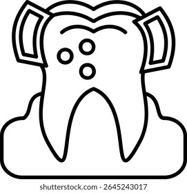 Plaque Filled Style Icon Design