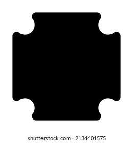 plaque icon with black color
