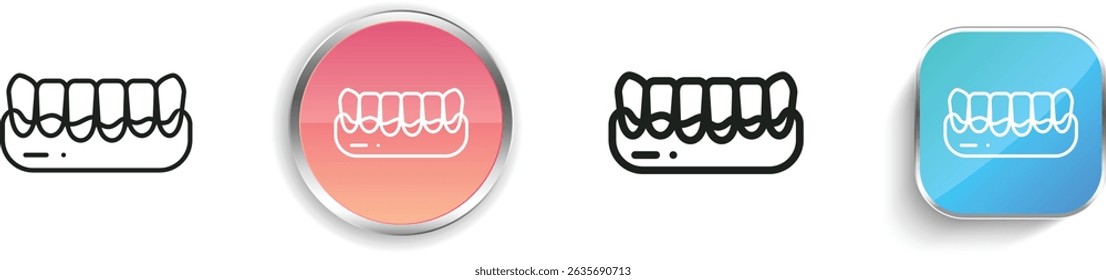 plaque icon. Thin Linear, Regular and Button Style Design Isolated On White Background
