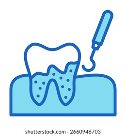 Ícone de remoção de placa - Ilustração de vetor azul