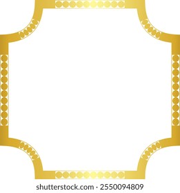 Plaque Shape round circular graphic design artistic Gold picture frame luxury golden frame gold border vector royals framework decoration decorative element isolated background 