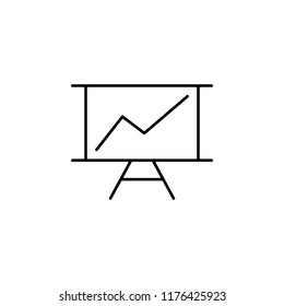 plaque statistics icon. Element of finance for mobile concept and web apps icon. Thin line icon for website design and development, app development. Premium icon