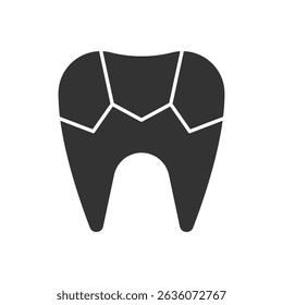 Plaque Tooth Icon - Tartar Tooth Icon