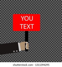 plaque with you text 