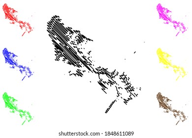 Plaquemines County, Louisiana (U.S. County, United States Of America, USA, U.S., US) Map Vector Illustration, Scribble Sketch Plaquemines Parish Map