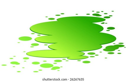 Plash of toxic poison isolated on white