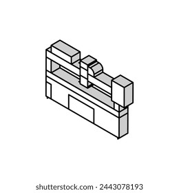 plasma apparatus isometric icon vector. plasma apparatus sign. isolated symbol illustration