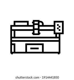 vector de icono de línea del aparato de plasma. señal de los aparatos de plasma. símbolo de contorno aislado ilustración negra