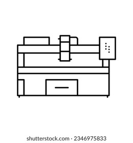plasma apparatus line icon vector. plasma apparatus sign. isolated contour symbol black illustration