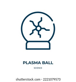 Plasma Ball Icon. Linear Vector Illustration From Science Collection. Outline Plasma Ball Icon Vector. Thin Line Symbol For Use On Web And Mobile Apps, Logo, Print Media.