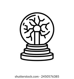 Plasma Ball  icon in vector. Logotype
