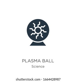Plasma Ball Icon Vector. Trendy Flat Plasma Ball Icon From Science Collection Isolated On White Background. Vector Illustration Can Be Used For Web And Mobile Graphic Design, Logo, Eps10