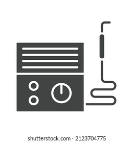Plasma Cutter Symbol Vektorbild. Kann auch für körperliche Fitness eingesetzt werden. Geeignet für mobile Apps, Web-Apps und Printmedien.