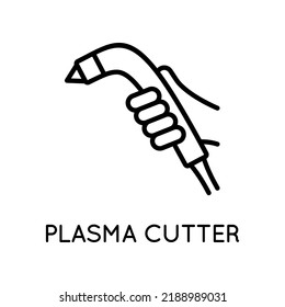 Plasma Cutter Icon. Vector sign in simple style isolated on white background.