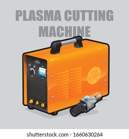 Plasma cutting machine with additional equipment
