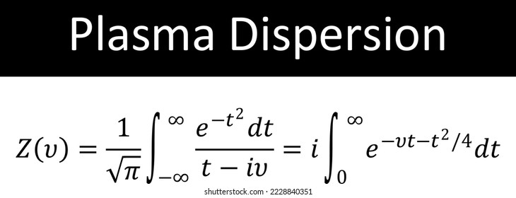 Formel für die Gleichung der Plasmaspiegel. Mathematische Gleichungsformel in Vektorgrafik