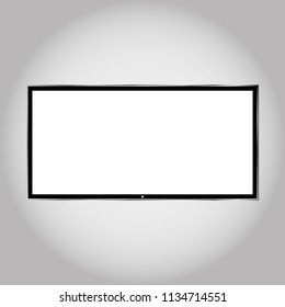  Plasma displays or TV to your design.computer monitor or black photo frame 