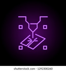 Plasma icon. Elements of Laser in neon style icons. Simple icon for websites, web design, mobile app, info graphics