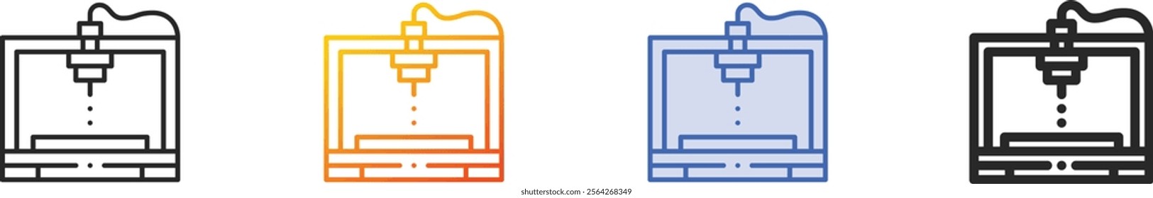 plasma icon.Thin Linear, Gradient, Blue Stroke and bold Style Design Isolated On White Background